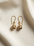 Sapphire Majlis Drops — handmade gold-tone filigree jewelry by Sima & Sid