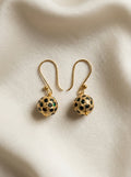 Emerald Majlis Drops — handmade gold-tone metal beads jewelry by Sima & Sid