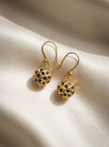 Gilded Scroll Drops — handmade gold-tone filigree beads jewelry by Sima & Sid