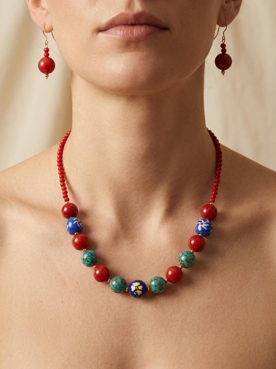 Jaipur Garden Necklace Set