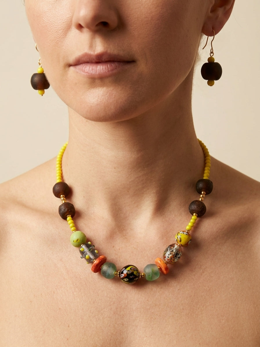 Saffron Fields Necklace Set