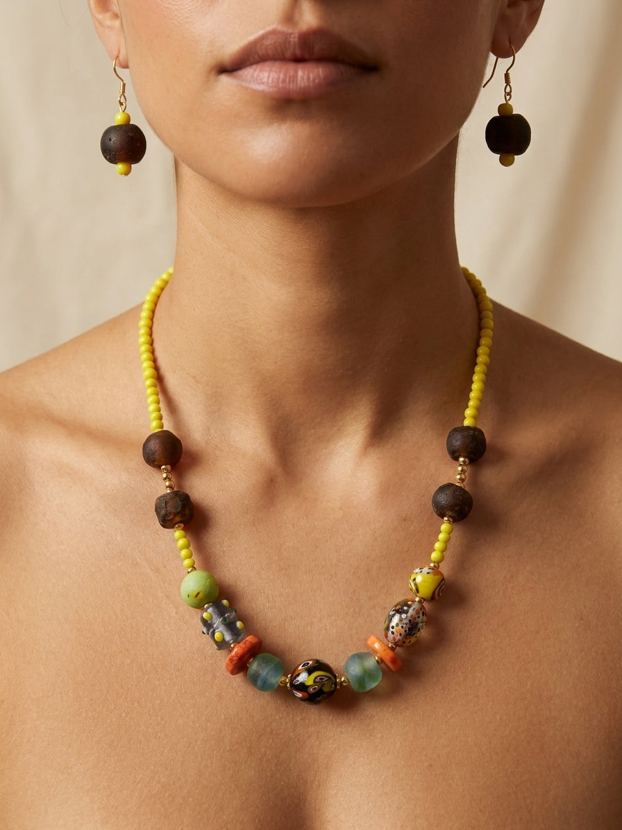 Saffron Fields Necklace Set