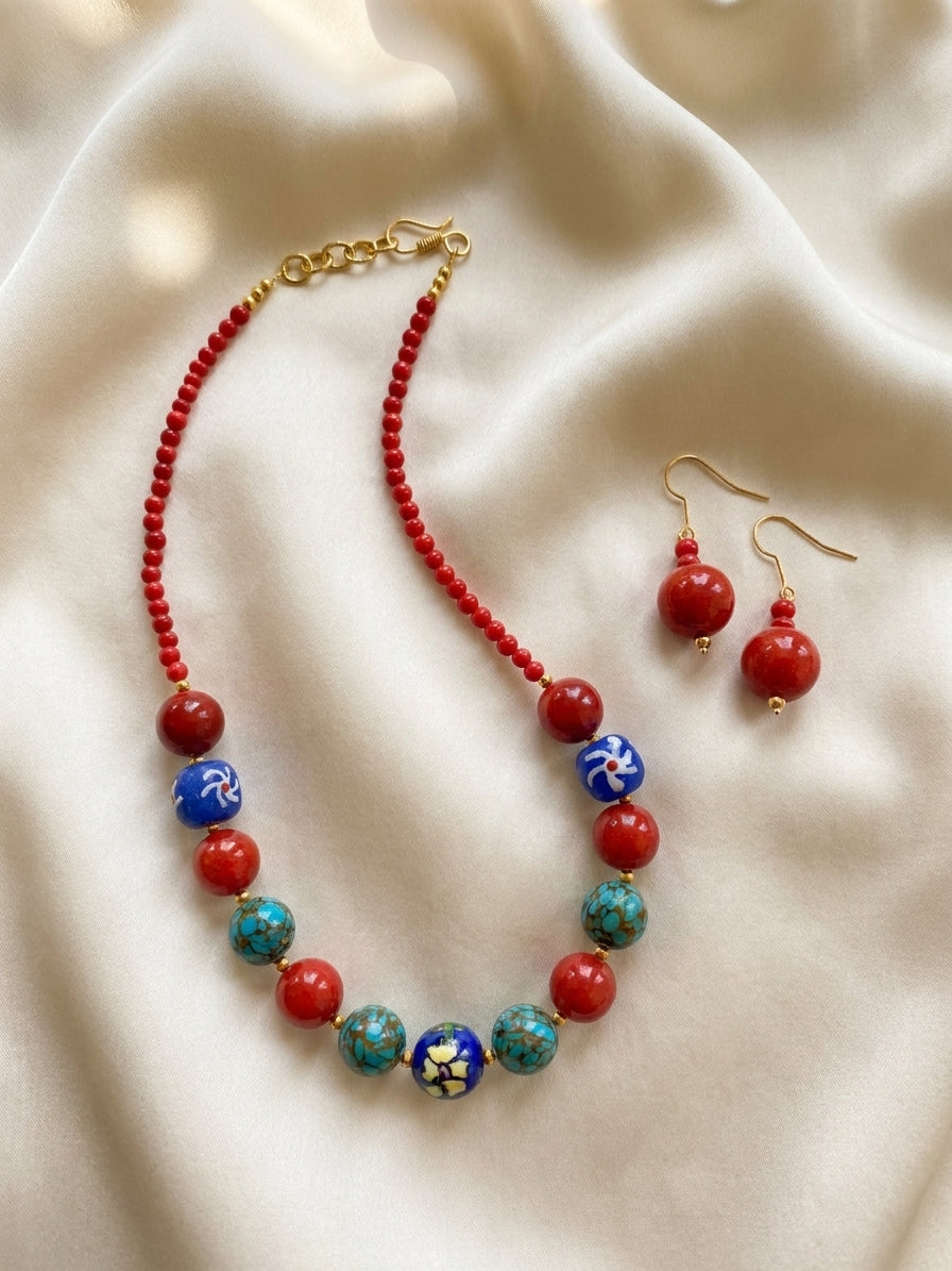 Jaipur Garden Necklace Set
