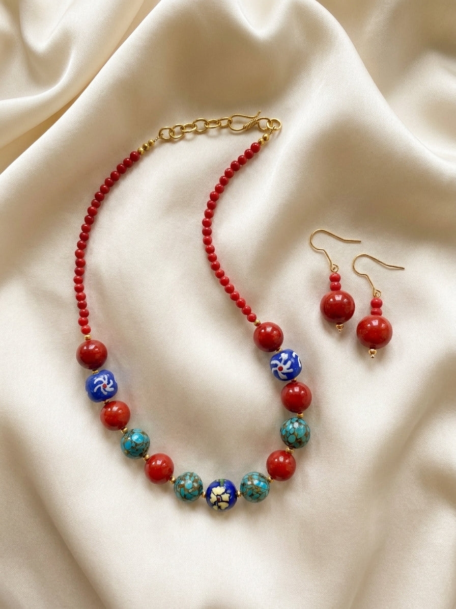 Jaipur Garden Necklace Set