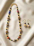 Ceramic Kaleidoscope Set — handmade floral ceramic beads jewelry by Sima & Sid